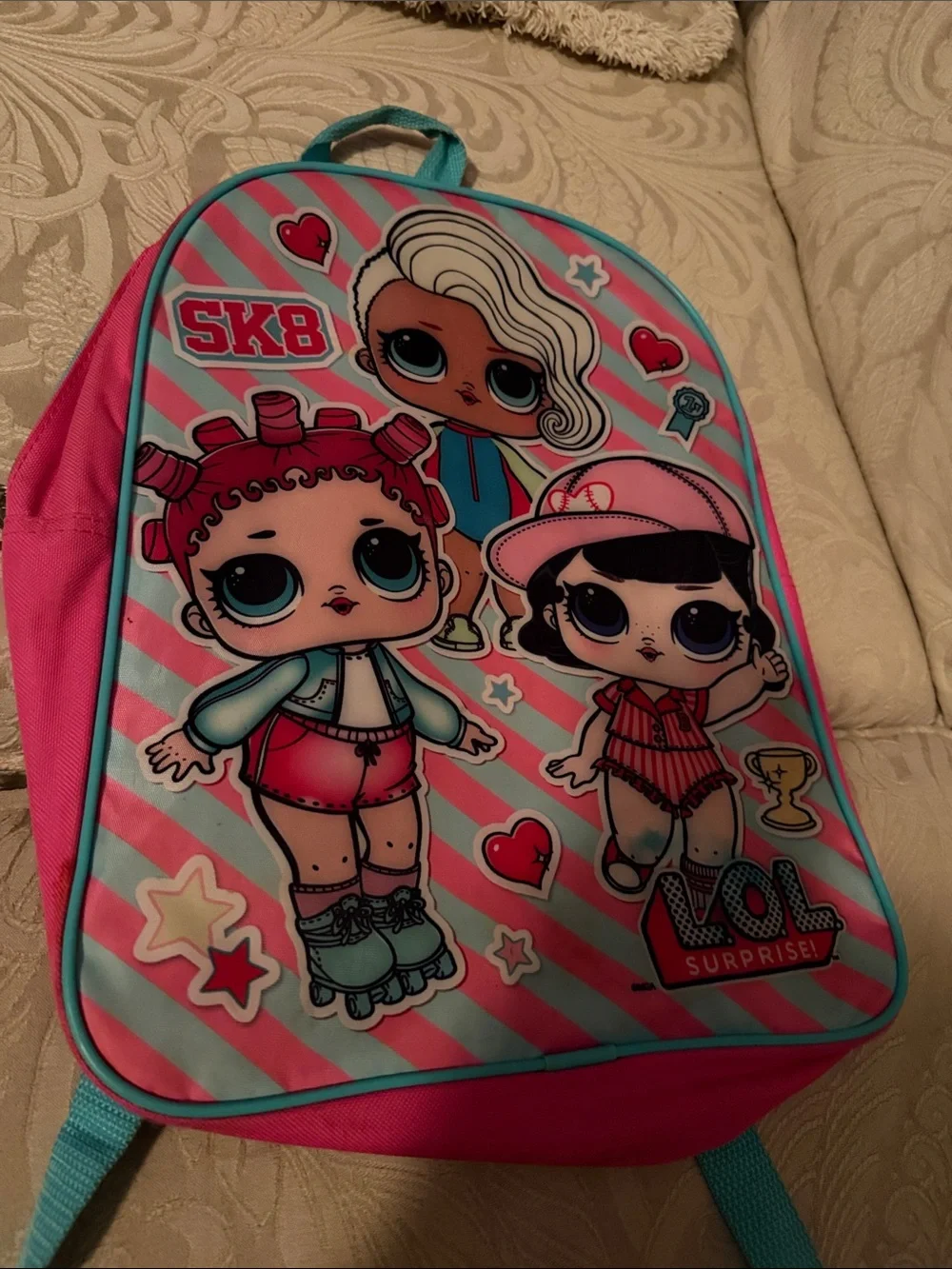 Multiples Pink Kids Backpack Set with LOL Surprise & Sassy Characters